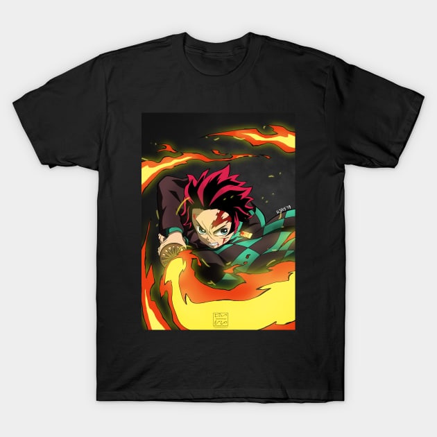 Demon Slayer Tanjiro T-Shirt by Rjay21